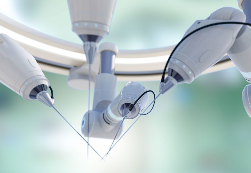 Close-up-of-robotic-surgical-instruments-in-operating-room Close-up-of-robotic-surgical-instruments-in-operating-room
